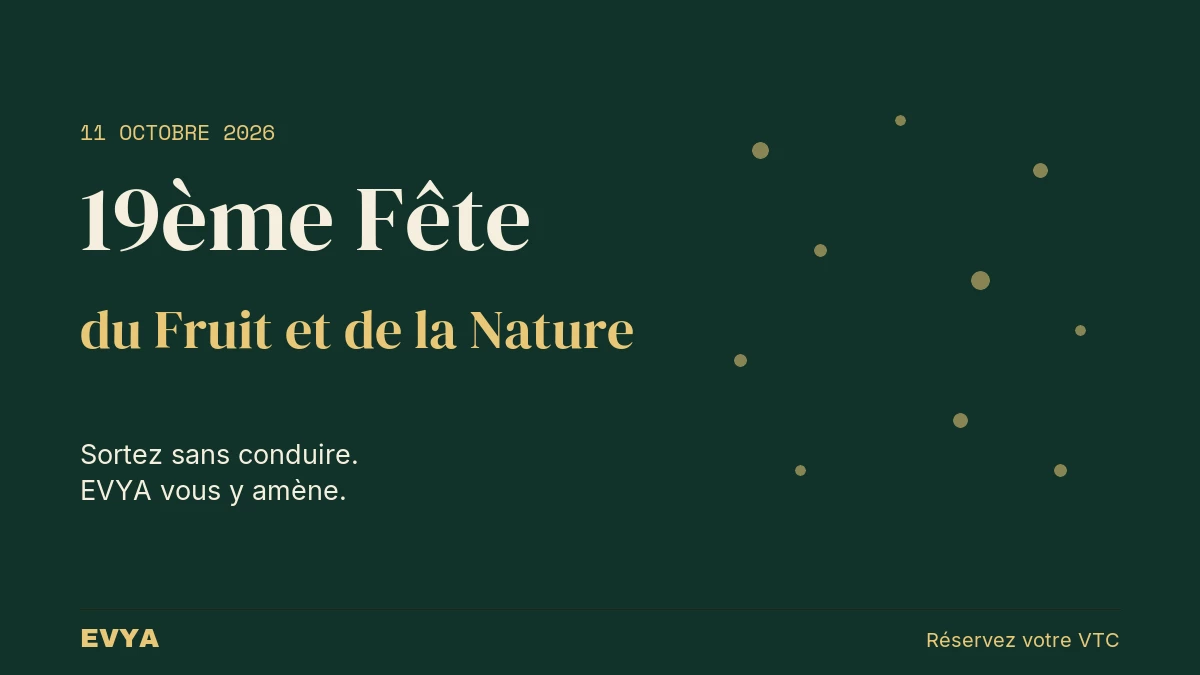Affiche de la 19ème Fête du Fruit et de la Nature à Chenicourt le 11 octobre 2026. Découvrez les fruits régionaux et les savoir-faire locau…