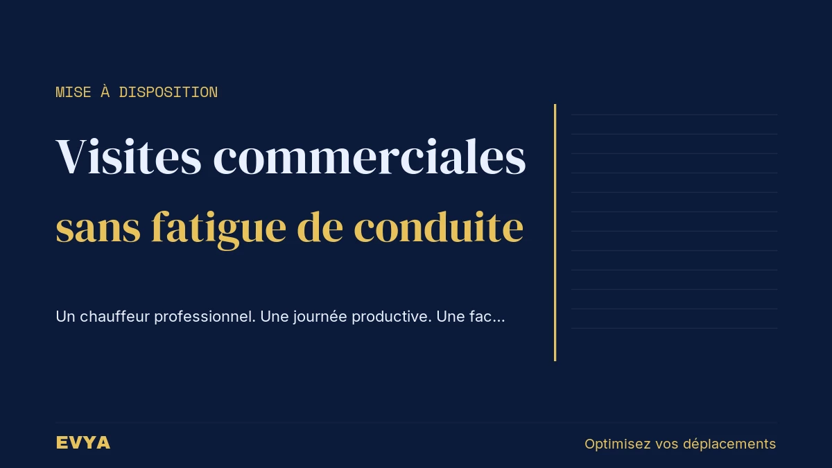 Visuel éditorial sobre pour article VTC mise à disposition multi-sites Lorraine Nancy - chauffeur professionnel déplacements commerciaux