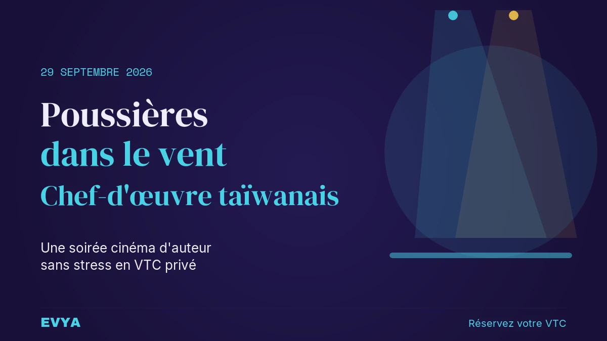 Affiche événement cinéma War on Screen à Nancy 29 septembre 2026 : projection Poussières dans le vent en VTC privé EVYA